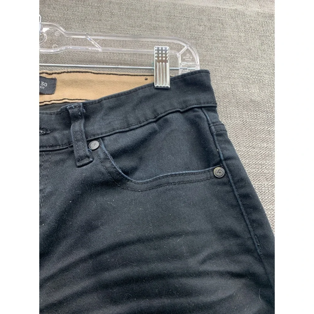 Fried Denim Jeans Mens 32x30 Black Cotton Stretch Whiskers Detail Mid Rise